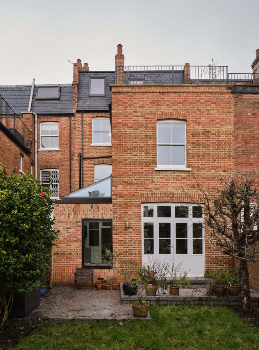Rear exterior of Victorian terrace renovation and extension in Archway, North London